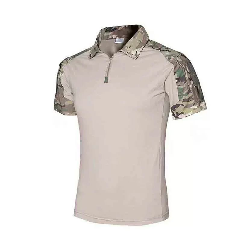 Outdoor short-sleeved training uniform tactical suit frog suit slim-fit top