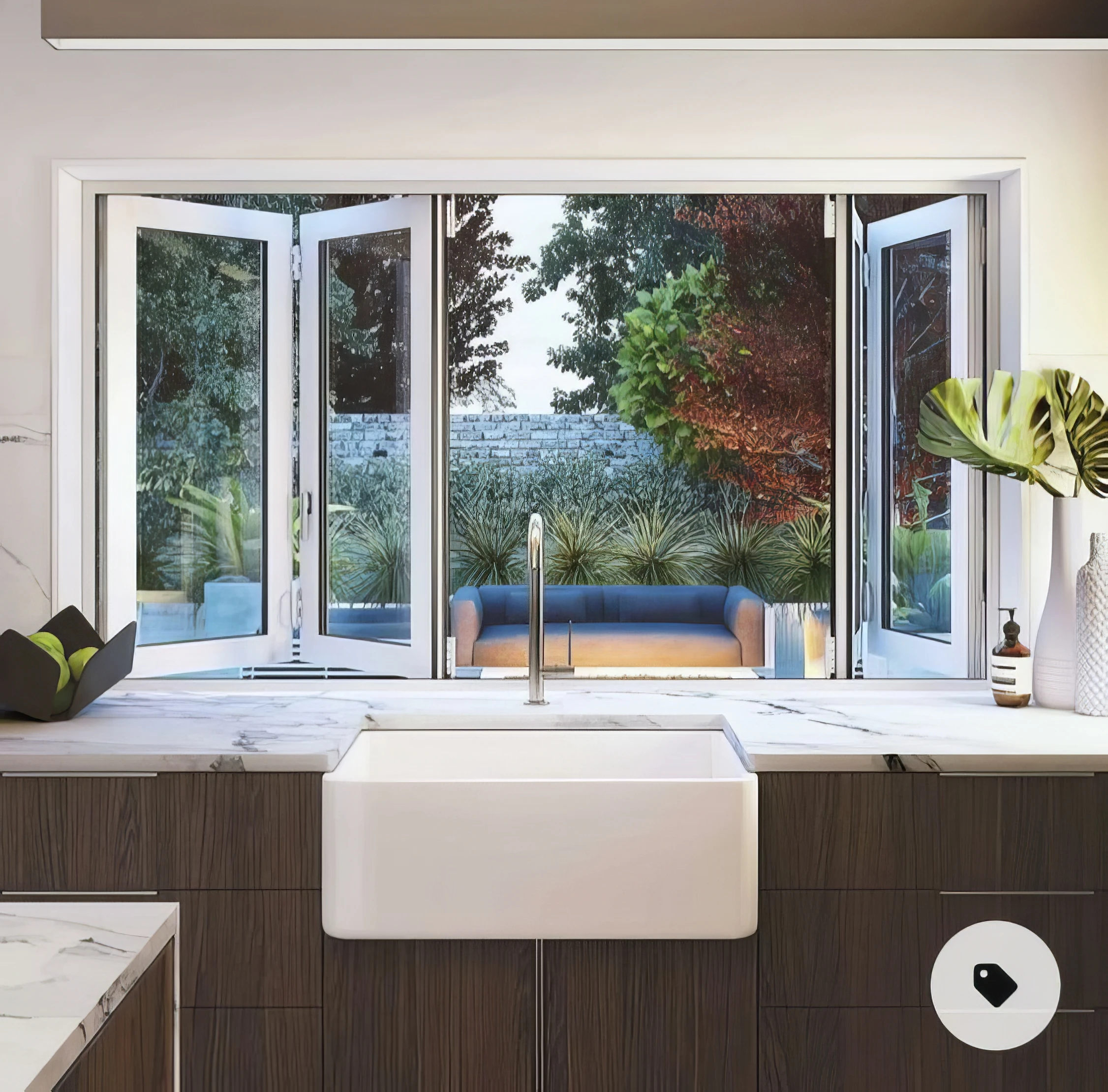 JBDhome Hot Selling Beautiful New Toughened Glass Double Folding Window Hurricane Proof Insulated Aluminium Folding Window