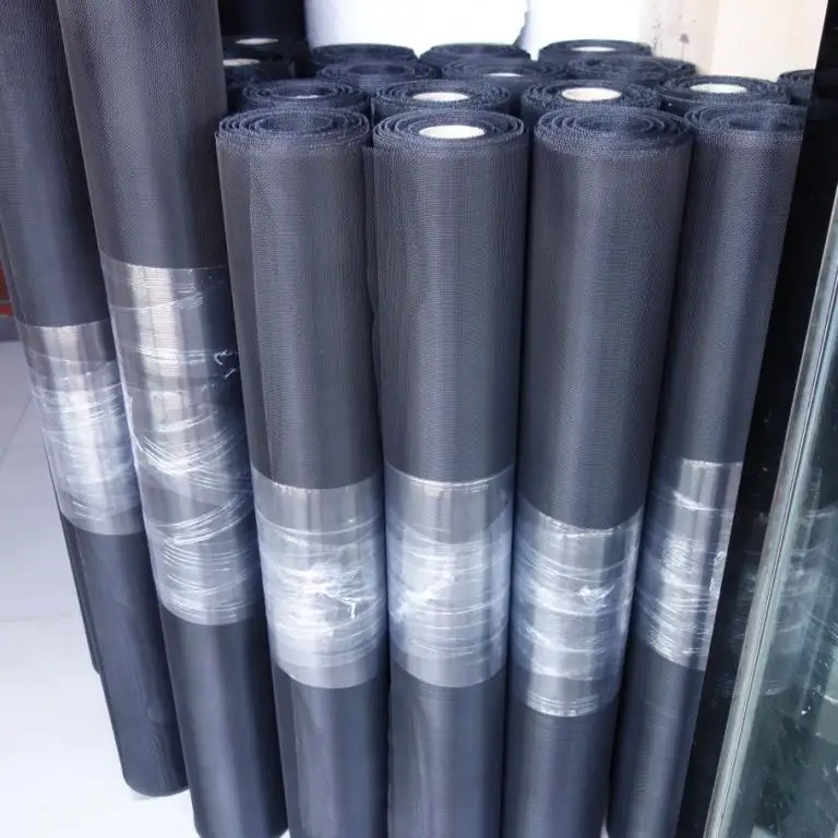 14x14 16x18 14x18 mesh black coated aluminum window wire mesh screening