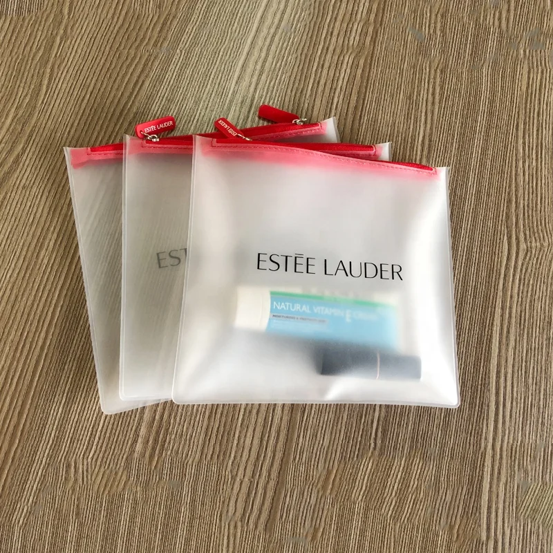 high quality eva cosmetic bag with zipper, soft frosted eva zip bag, semi transparent eva cosmetic bag