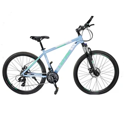Fashionable And Novel Lightweight And Effortless For Adults Wathet 26 Speed Class 24 Inch Aluminium Alloy Mountain Bike