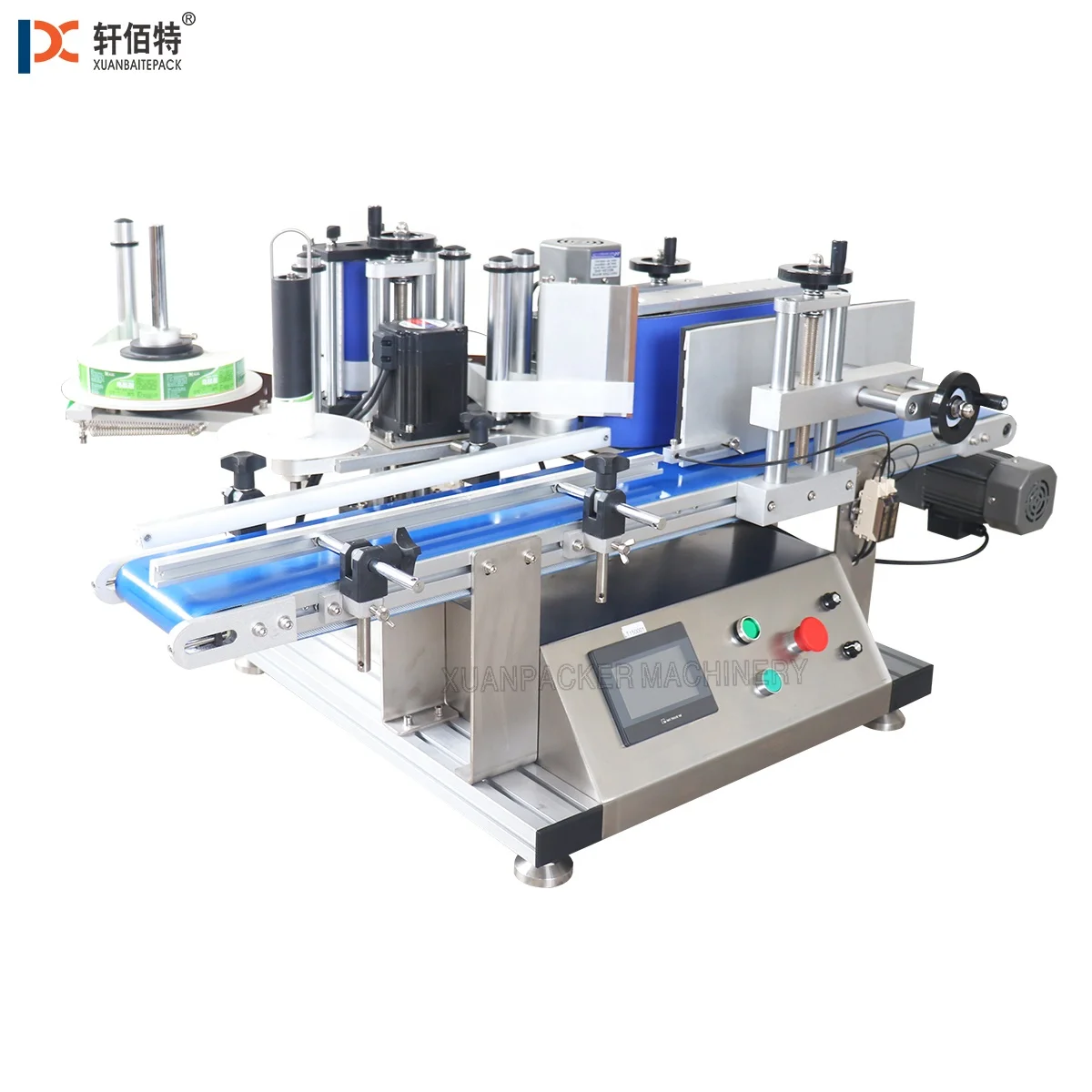 XT-150 manual  desktop  jar sticker small round bottle label  liquid  Water Square Round Bottle Semi Automatic Labeling Machine