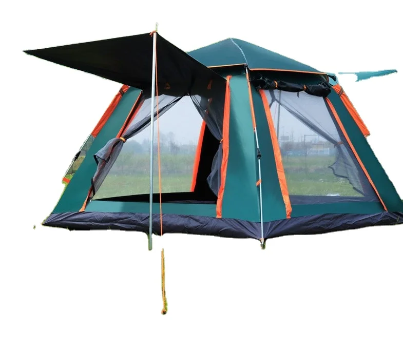 Lightweight Single Layer Outdoor Roof Top Inflatable Large Family Folding Automatic Pop Up Camping Tent