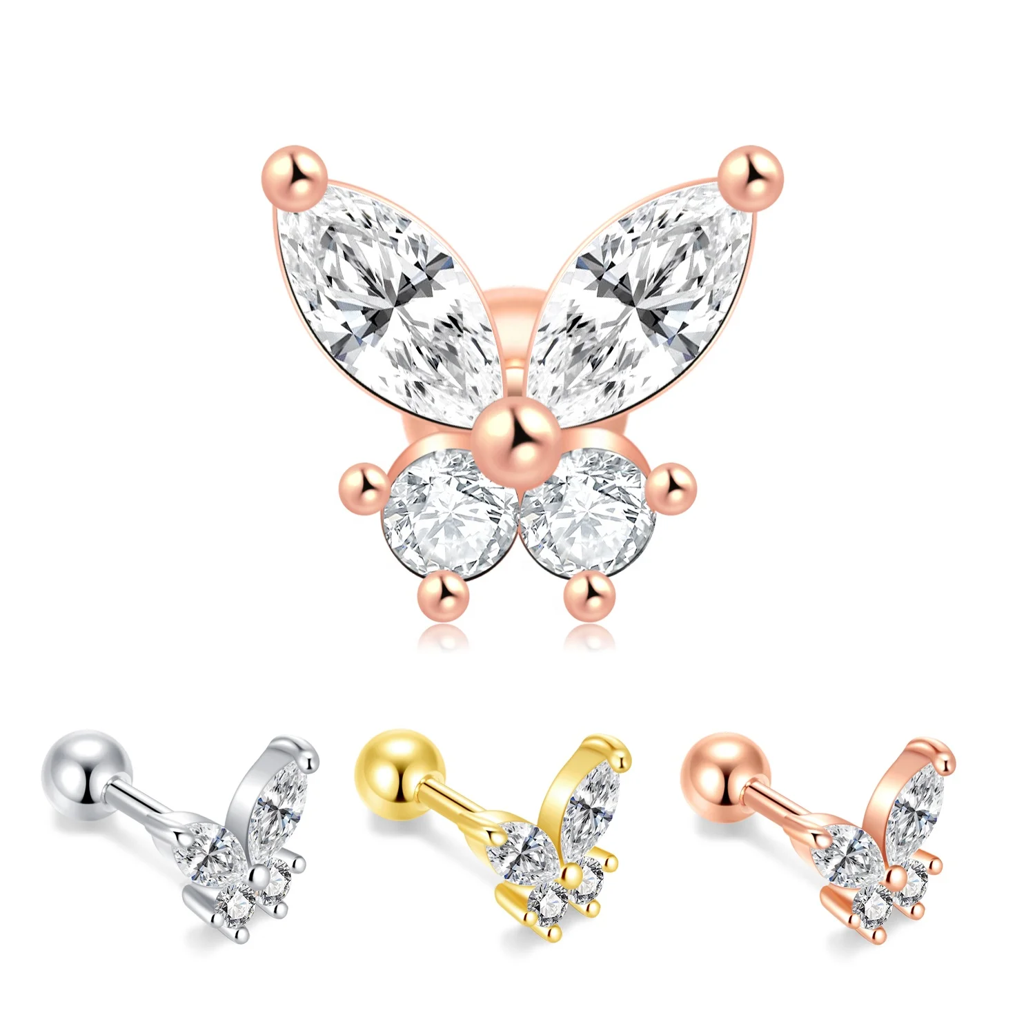 christmas gold korean stud  stainless steel statement hoop pearl fashion fine jewelry earrings women pouch set 2022