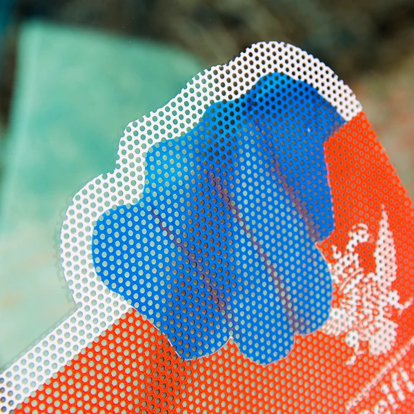 Glass Window Perforated Vinyl Sticker 120gsm Micro Perforated Vinyl Graphic One Way Vision sticker