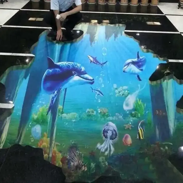 Customization Designs Floor Decals Stickers Indoor Use Vinyl Removable Floor Sticker For Decoration