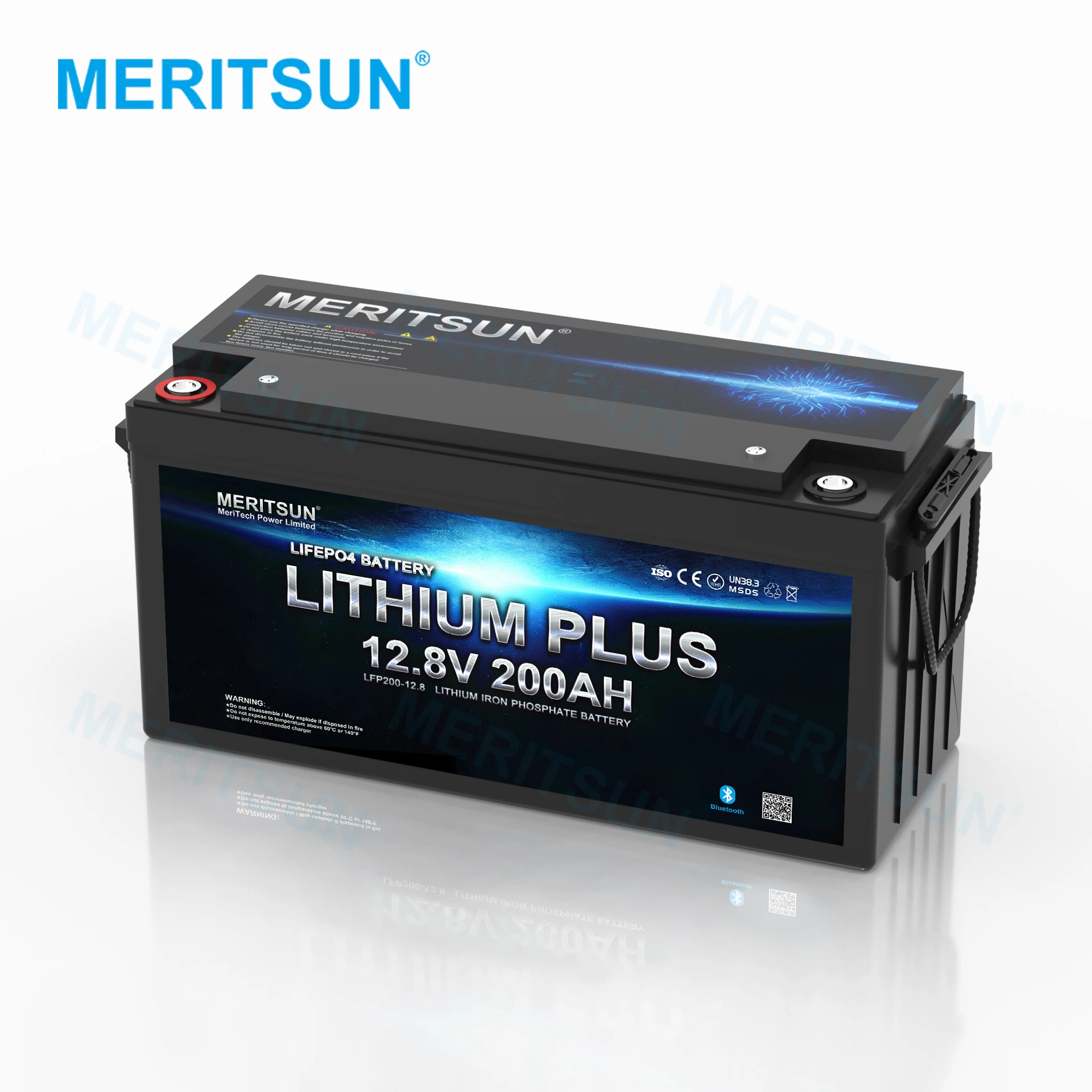 Meritsun High Quality Lithium Battery for Solar Storage Configure  12V 300ah BT Monitoring