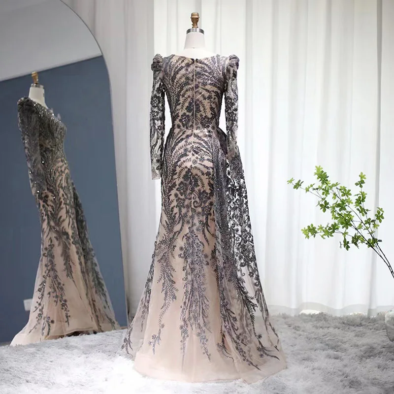 Jancember LSCZ230 Wholesale New Arrival Fashion Elegant Best Quality Full Sleeve Dress Evening Women