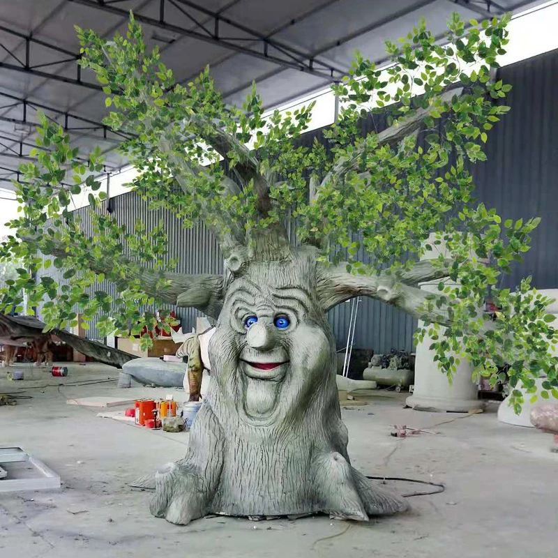 High Quality Mouth Movement Trees Plant Simulation Realistic Talking Tree Move Decoration Plant Sculpture For Outdoor and Indoor