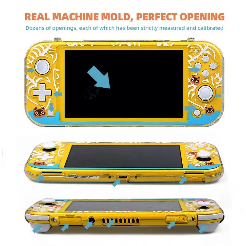 Amazon Hot Sale Protective Hard PC Clear Case For Nintendo Switch Lite Game Shockproof Anti-scratch Custom