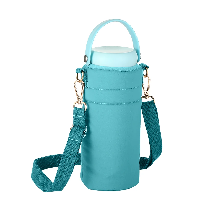 New Insulated Bottle Bag Vacuum Flask Thermo Bag Carrier  Carry Bag For Travel Picnic With Adjustable Shoulder Strap