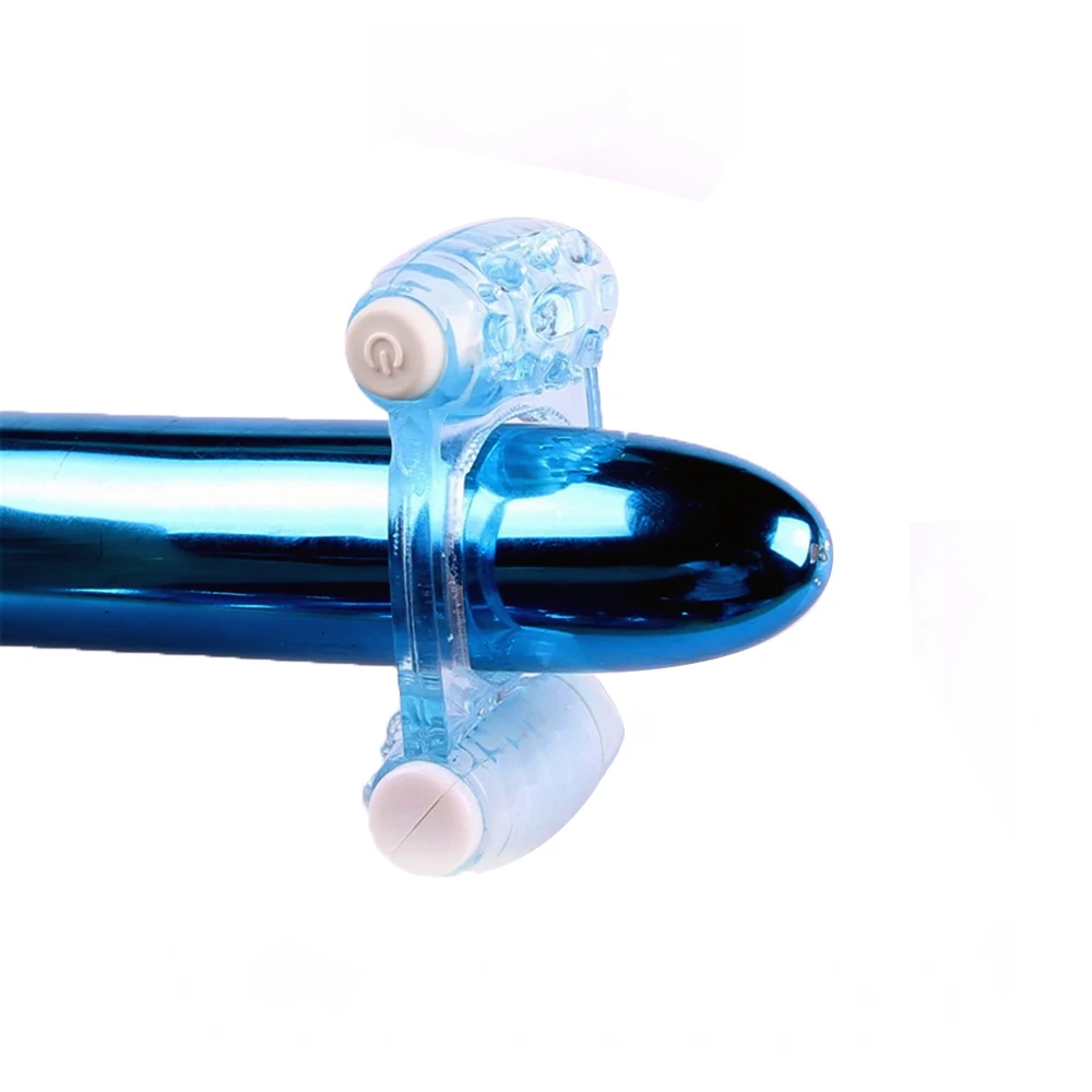
Double Motor Vibration Vibrating Adjustable Silicone Cock Ring 