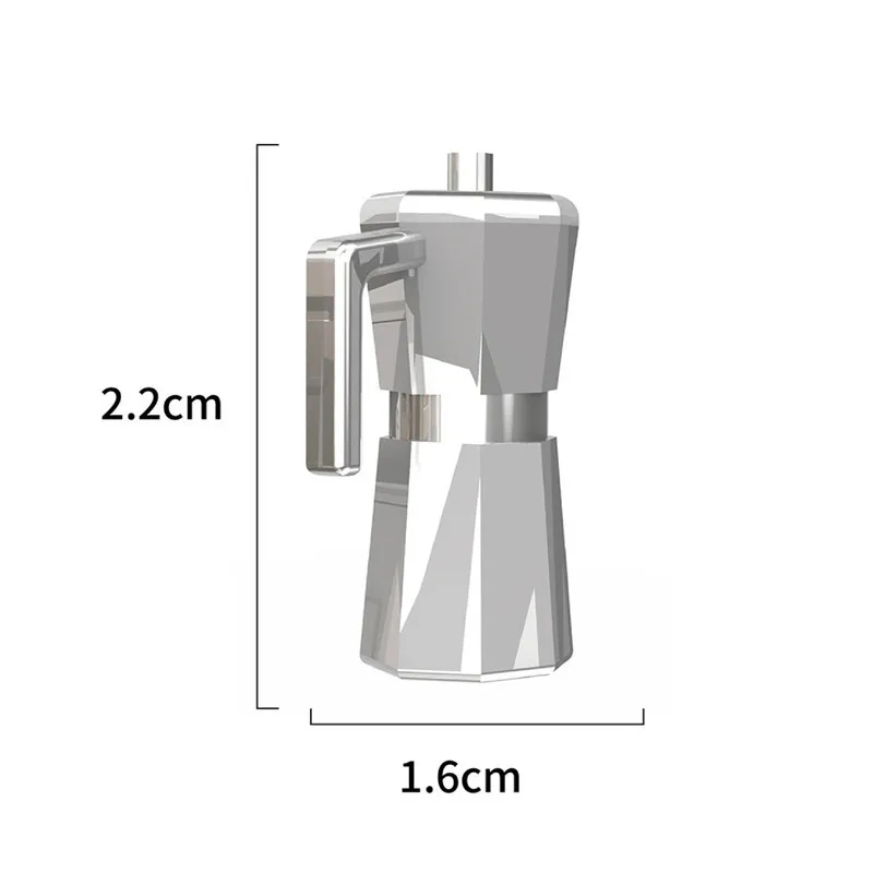 1:12 Mini Coffee Pot Doll House Playing Kitchen Kit Miniature Accessories
