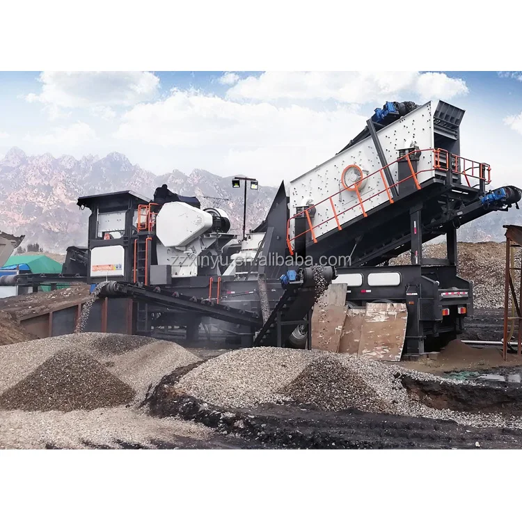 PE 400*600 Mobile Crusher Plant Hard Rock Quartz Stone Gold Mine Jaw Crushing Production Line
