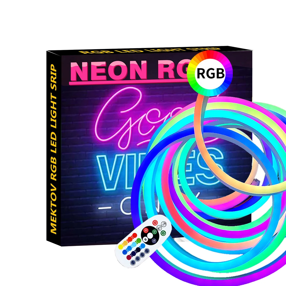 Гелиус супер яркость RGB полосы света многоцветный затемняемый крой дистанционный водонепроницаемый гибкий Neno 10 м Светодиодные полосы света неон