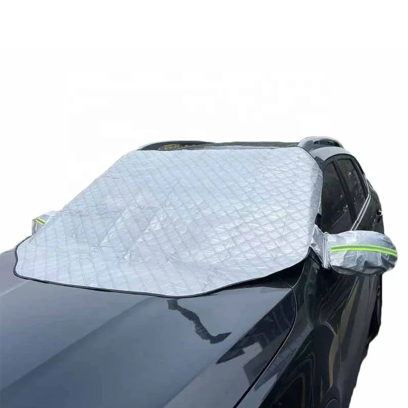 All Seasons Car Windshield Cover with Four Layers UV Protection Sun Shade & Snow Protector Custom Size