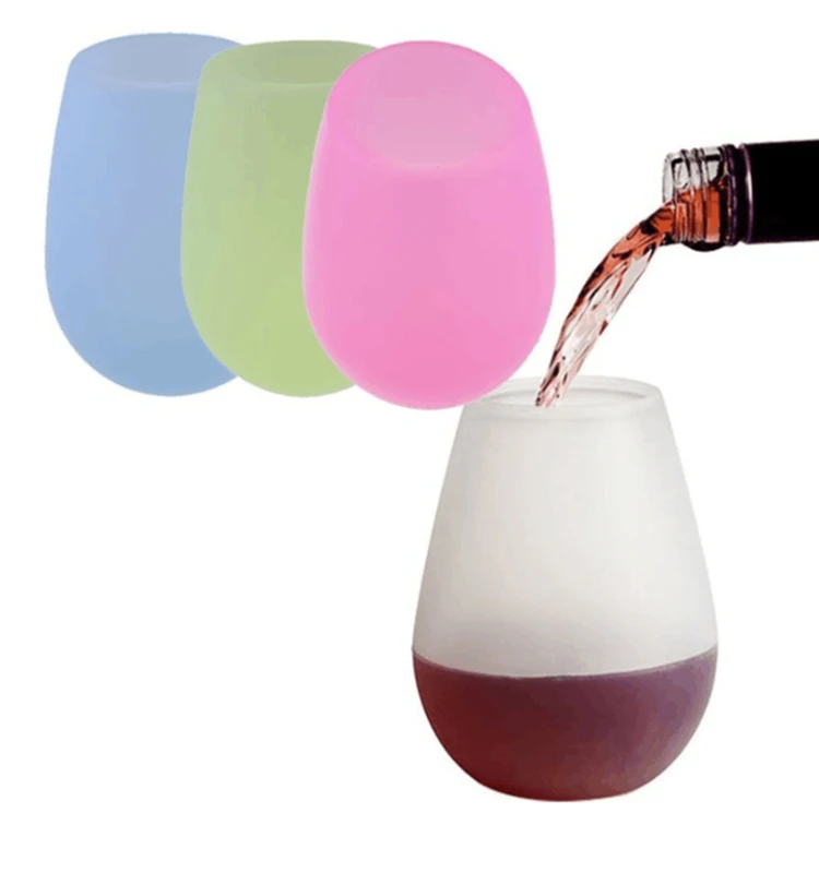 Food grade outdoor travel portable drop proof wine glass folding gargle glass wine glass