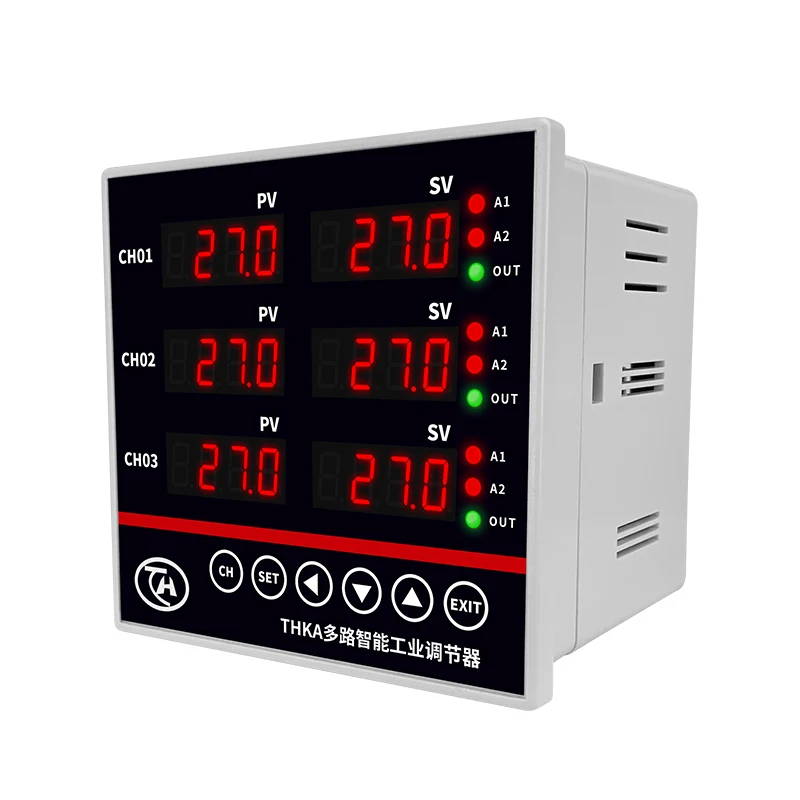 3.5 inch touch screen paperless recorder, temperature pressure liquid level flow humidity USB recorder 12 channels