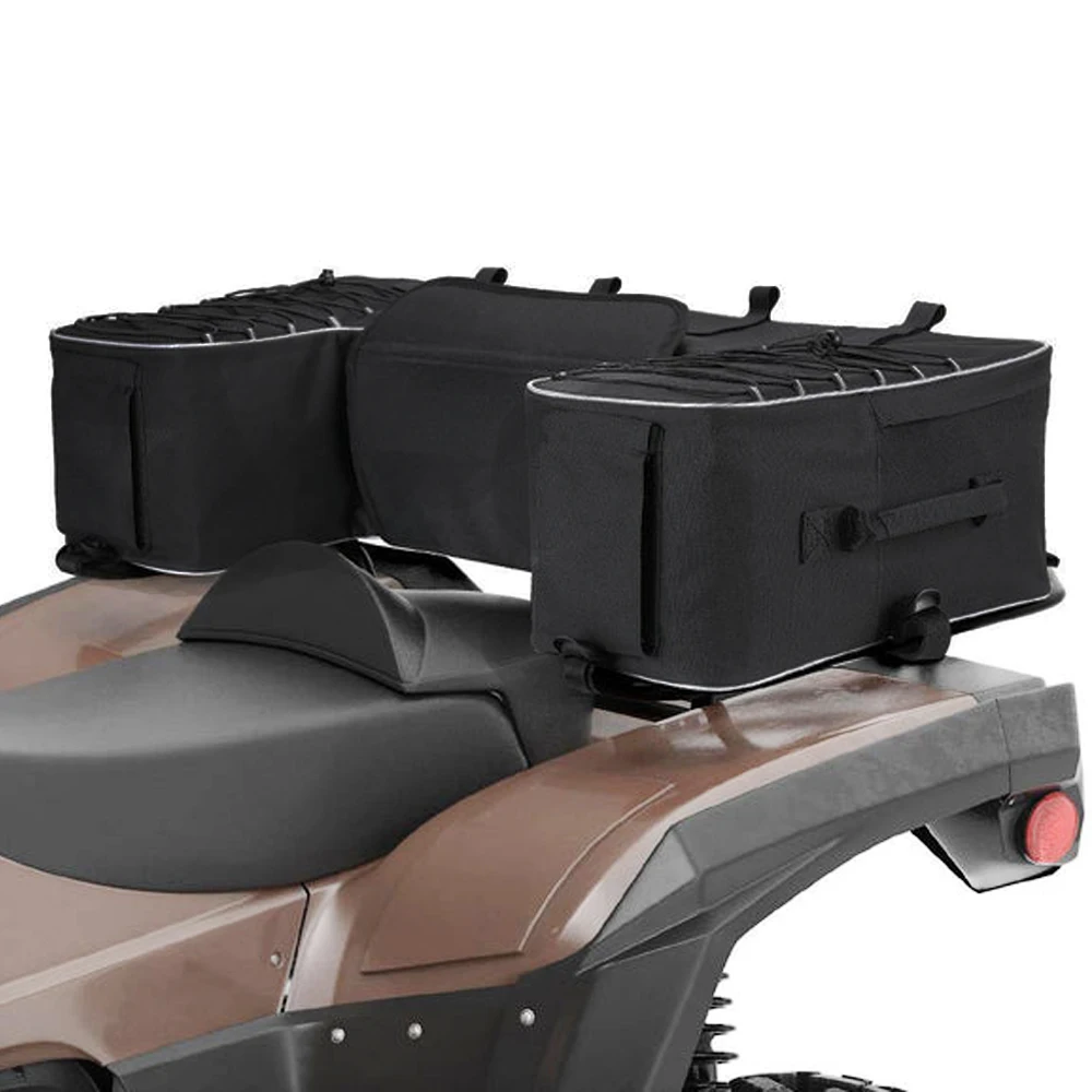 ATV Storage Bags ATV Seat Bag with Cushion Removable Built-In Frame ATV Cargo Bag Large