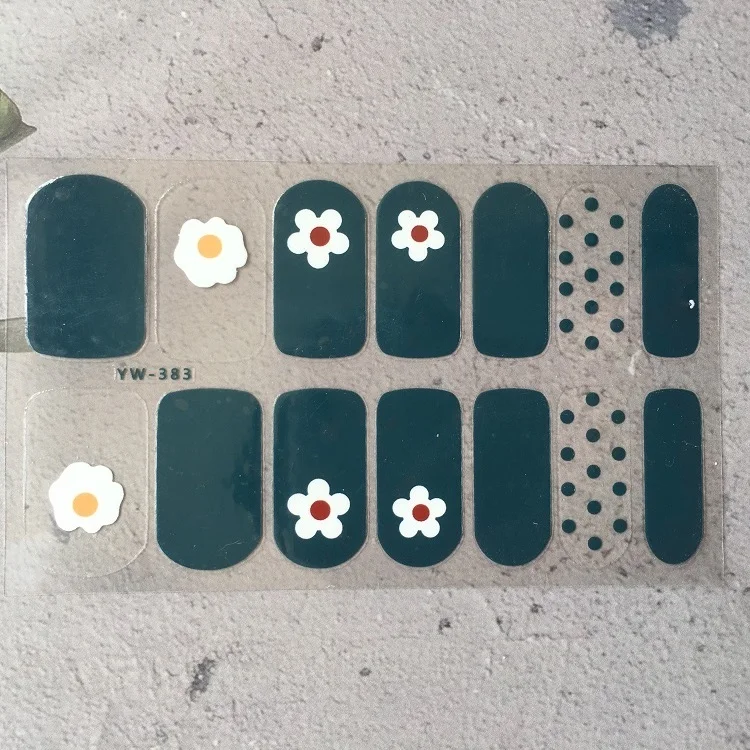 
2021 Fashinable Nail Polish Strips With Custom Designs For Nail Art Accessories 