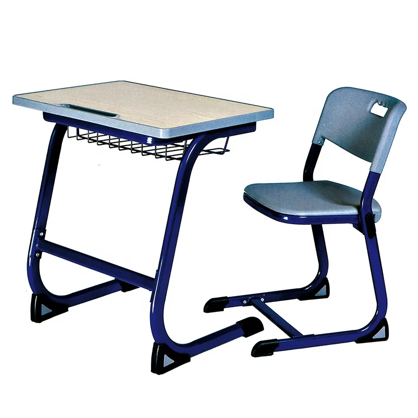 Hot sale customized school furniture single student desk design for classroom used