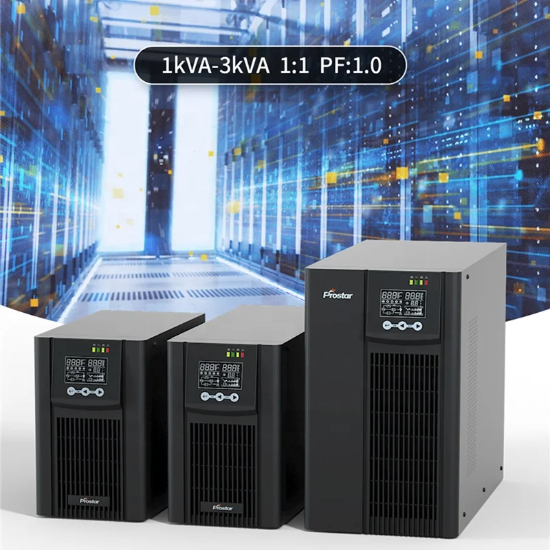 1KW 1000W Online Uninterruptible Power Supply 36V PF1.0 Single Phase High Frequency UPS with RS-232 and optional SNMP Card