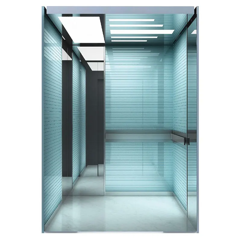 6 person building glass panoramic passenger elevator