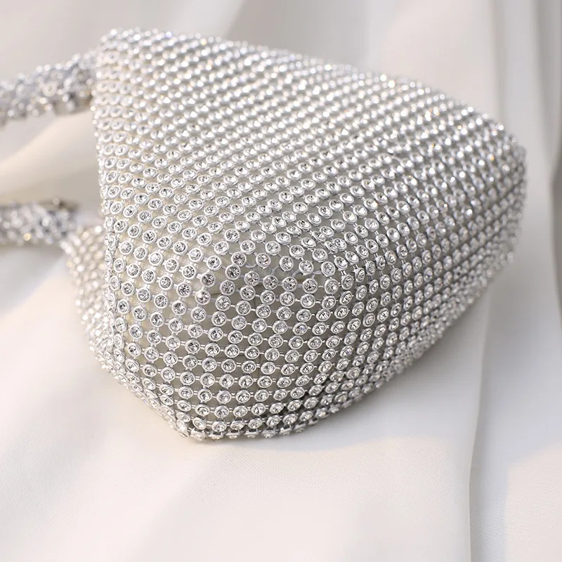 European and American Pure handmade water diamond landmine evening bag hand held banquet bag