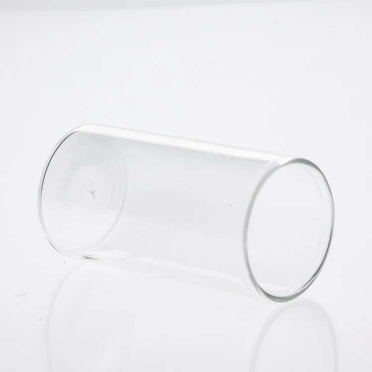 wholesale 100 ml cylinder round borosilicate kitchen storage glass jar spice tea nut container glass jars with wooden lid