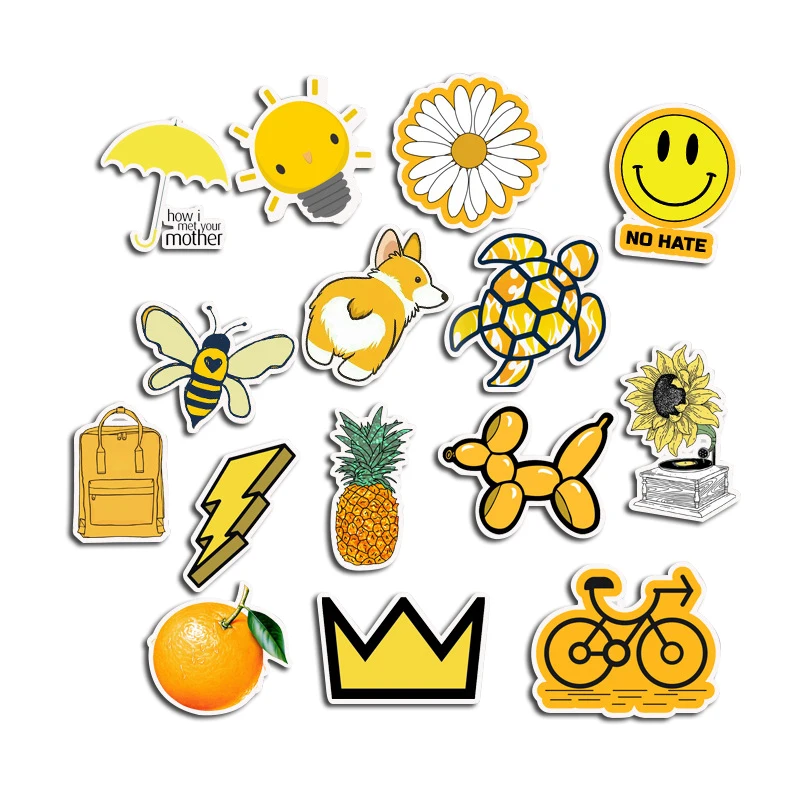 50Pcs Friends TV Show Stickers For Notebook Vinyl Skateboard Guitar Case Door Car Bike Laptop Luggage Stickers
