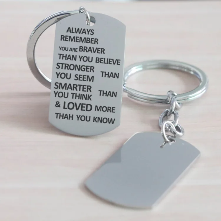 Innovative Product 2024 Branded Keyholder Stainless Steel Blank Keyholder Souvenir Gifts Key Holder Chain Durable Steel Keychain