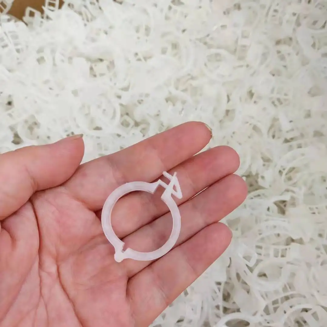 Сельскохозяйственные белые круглые прищепки для томатов для теплиц