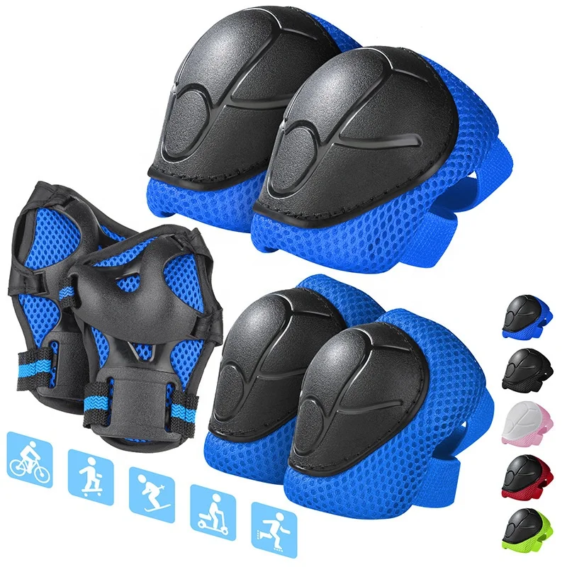 2023 Children Kids Cycling balance car Inline Roller Skating shoe Knee Elbow Wrist guard Protective Pads