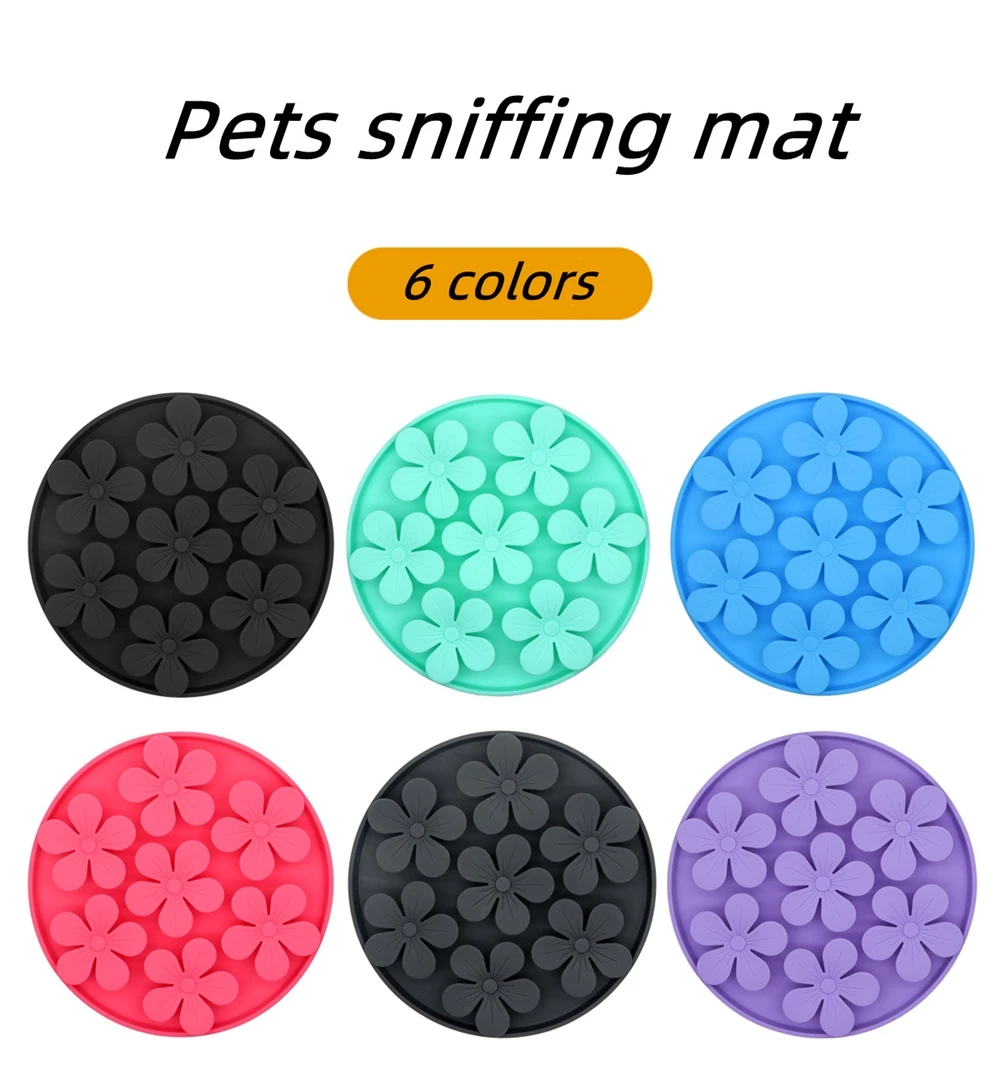 Nonslip Pet Toy Bowl Cat Slow Feeder Food Grade Silicone Lick Dog feed Mat dogness snuffle toys
