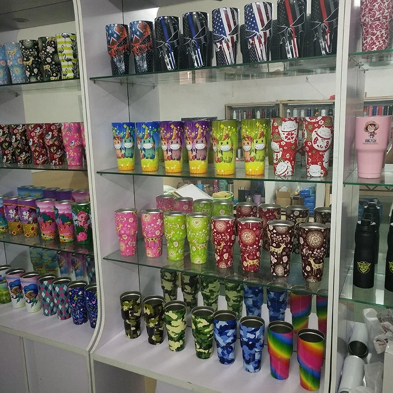 Christmas Gifts 30oz double wall stainless steel tumbler unicorn Christmas elk high capacity 900ml gift coffee mug