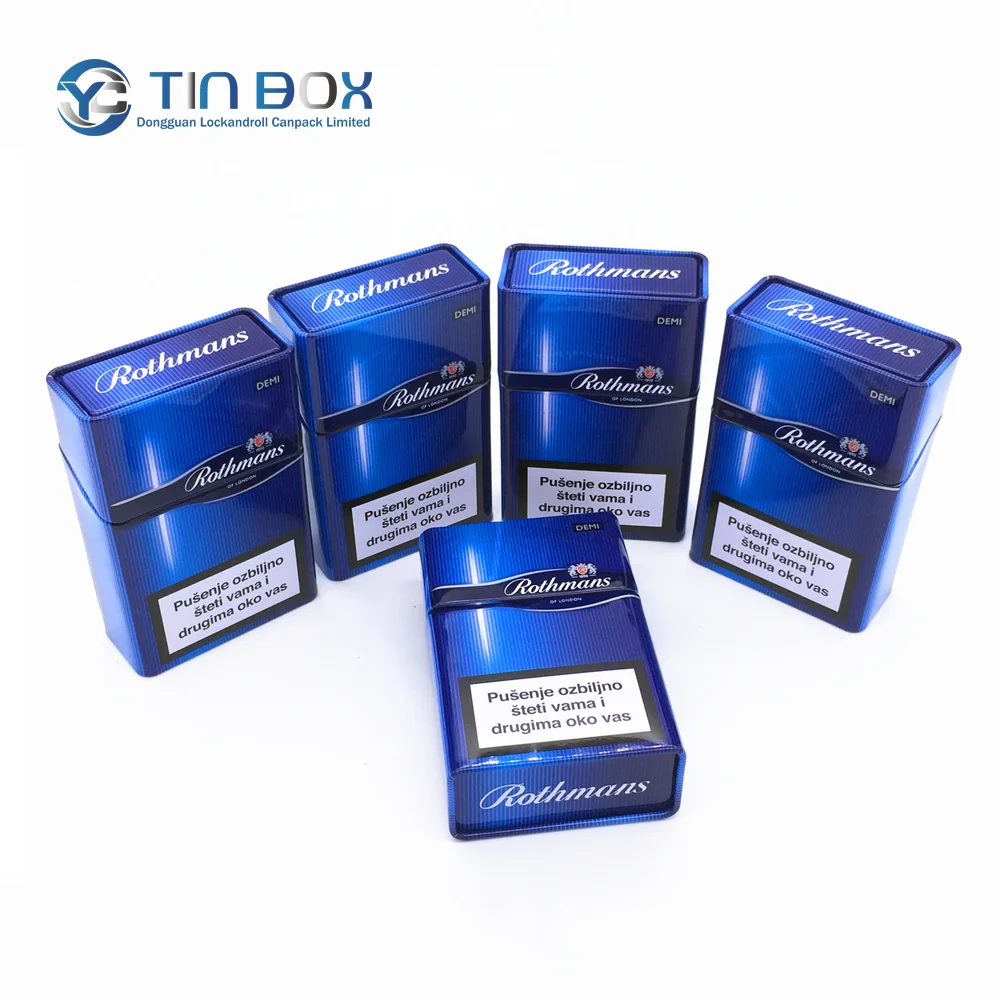 Custom Printed Design Metal Cigarette Box Packaging Vintage Cigarette Case With Gift Box For Smoke Cigars Tobacco