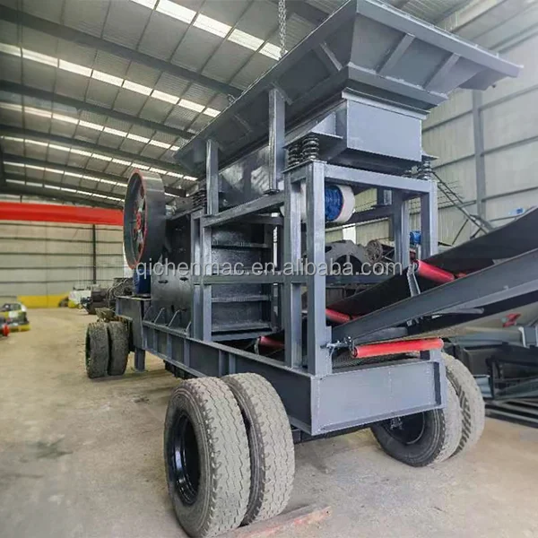 Fully automatic Quarry Gravel Limestone pe 600x900 jaw crusher mobile crusher plant For Sale