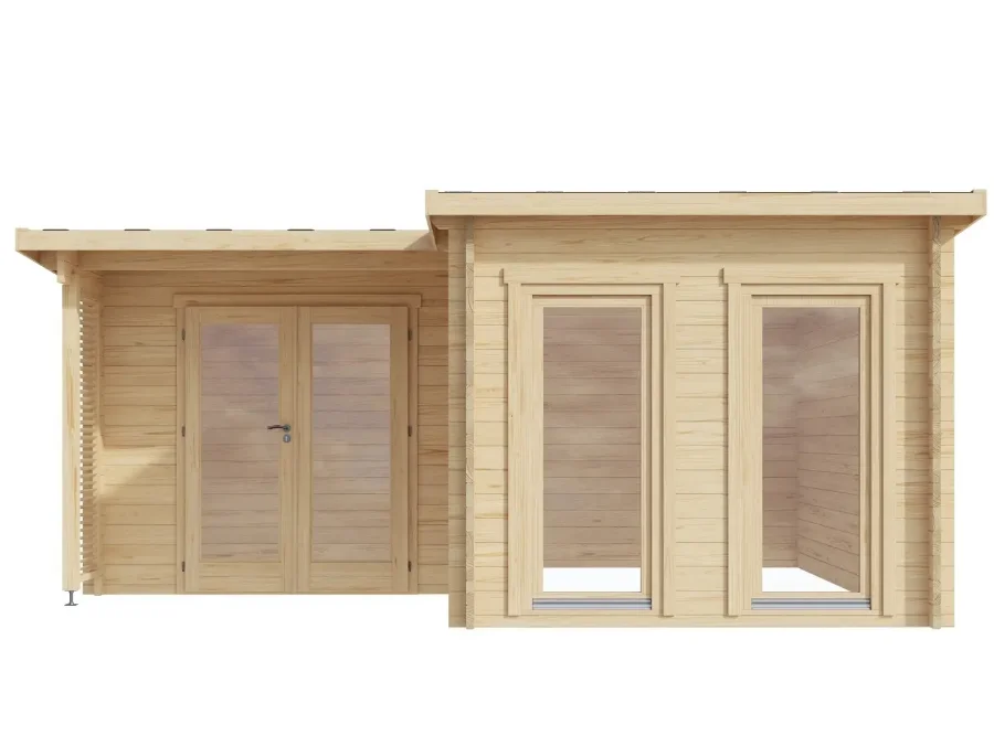 Modular Office Wood Structure Prefab Homes Tiny House Foldable Portable Log Cabin