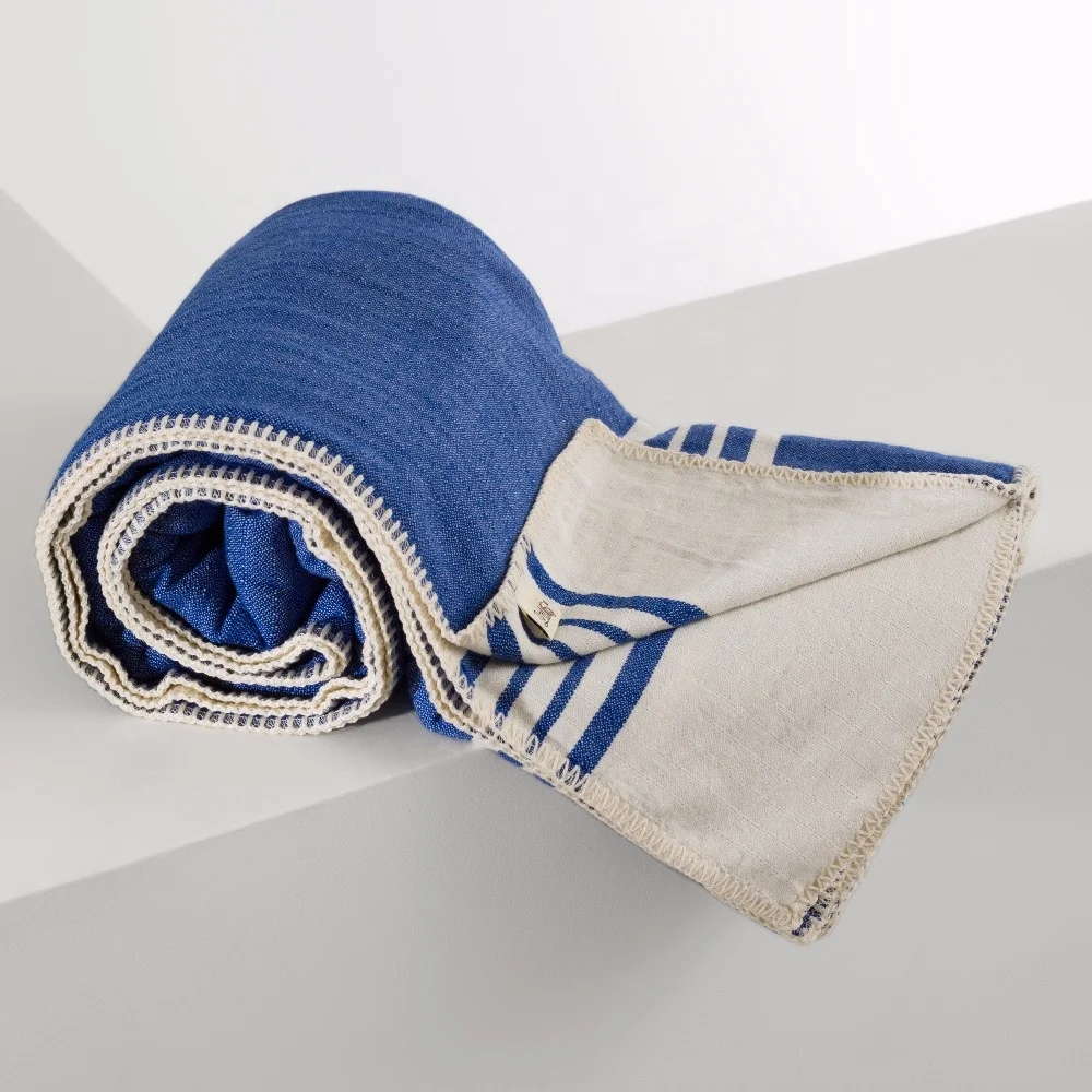 High Quality Turkish Cotton Handloom Peshtemal Throw Bedding Double Sided Sofa Cover Rich Colors Beautiful Bed Cover