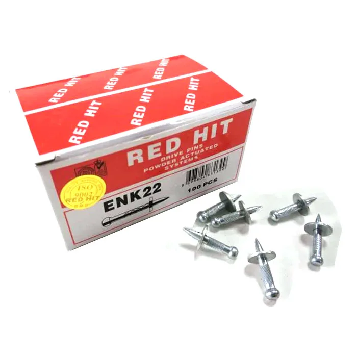 Shooting Fasteners Smooth ISO Galvanized Concrete Nail DX2/PT-450 Fastening Tool Concrete and Steel,wood to Concrete RED HIT