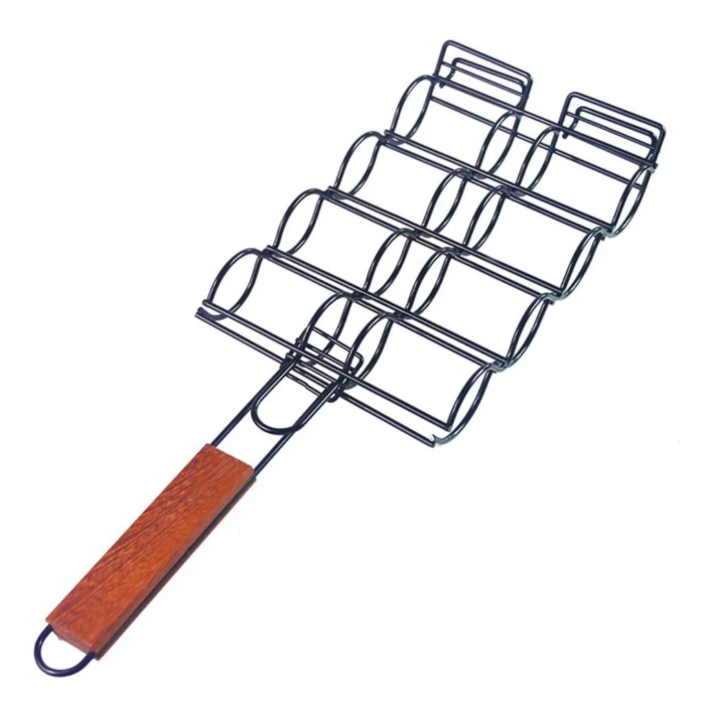 Corn Holder Portable BBQ Grilling Basket Clip Net Rack Outdoor Camping Cooking Vegetable Barbecue Accessories Tools
