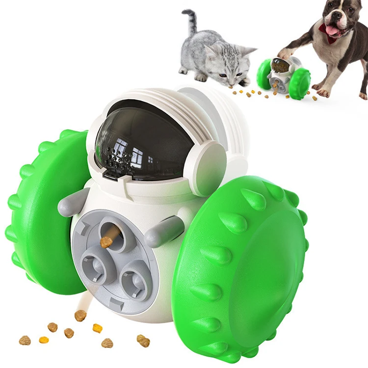 Pet Tumbler Toy Slow Feeder Dog Leaky Food Toy Balance Swing Car Interactive Dog Toys for Cats Dogs