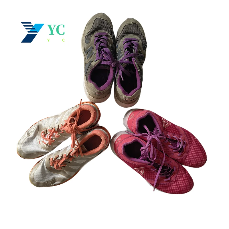 Stock Used High Quality Light Breathable Sports Second-hand Shoes Men Running Chunky Used Shoes stock wholesale