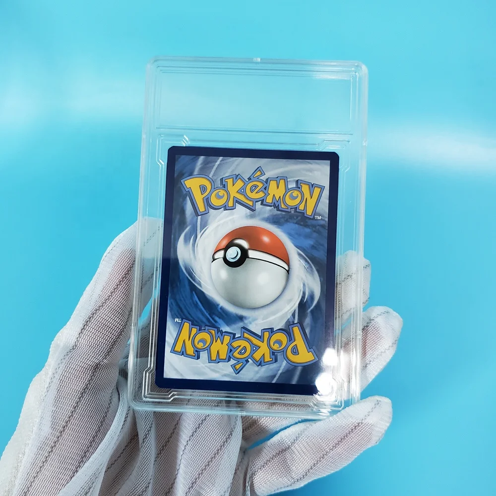 Ultrasonic type trading card protector case graded card slab for grading pokemon Yugioh sports card