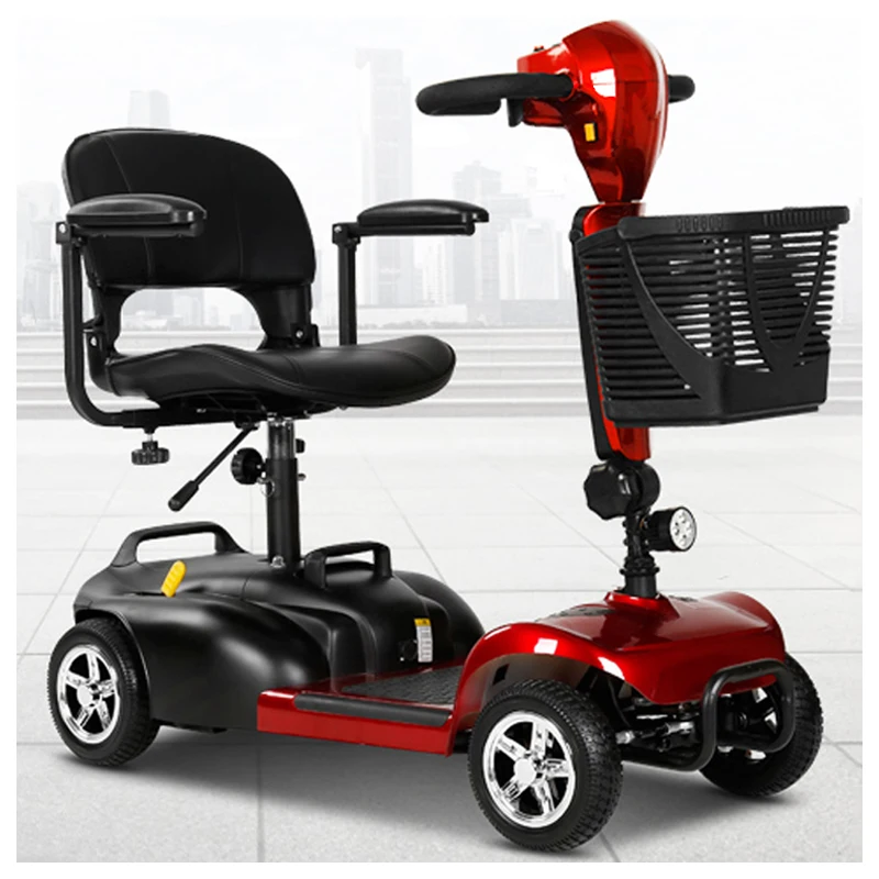 2024 New Design Elderly disabled mobility scooter, convenient foldable all terrain wheelchair