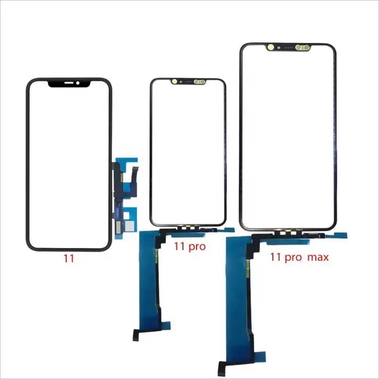 Touch Glass Digitizer with OCA For Iphone X XS XS MAX XR 11 12 pro max 12 mini screen panel