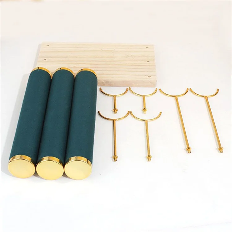 Wholesale 3 Layers Bracelet Display Stand Jewelry Tree Wood Base Organizer Jewelry Display Rack for Bangle Watch