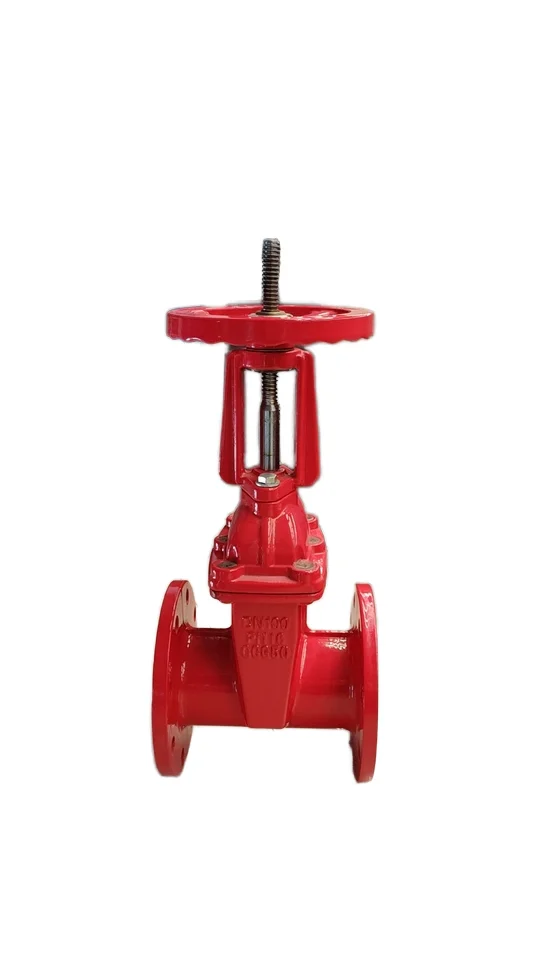 Customized F4 soft seal gate valve Cast iron flange manual standard copper gland lifting female gate valve