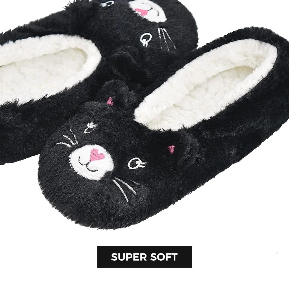 Womens Unique Gifts Lightweight Cozy Warm Cute Animal Slipper Socks with Grippers Anti-Skid Soles Fuzzy House Slippers Socks