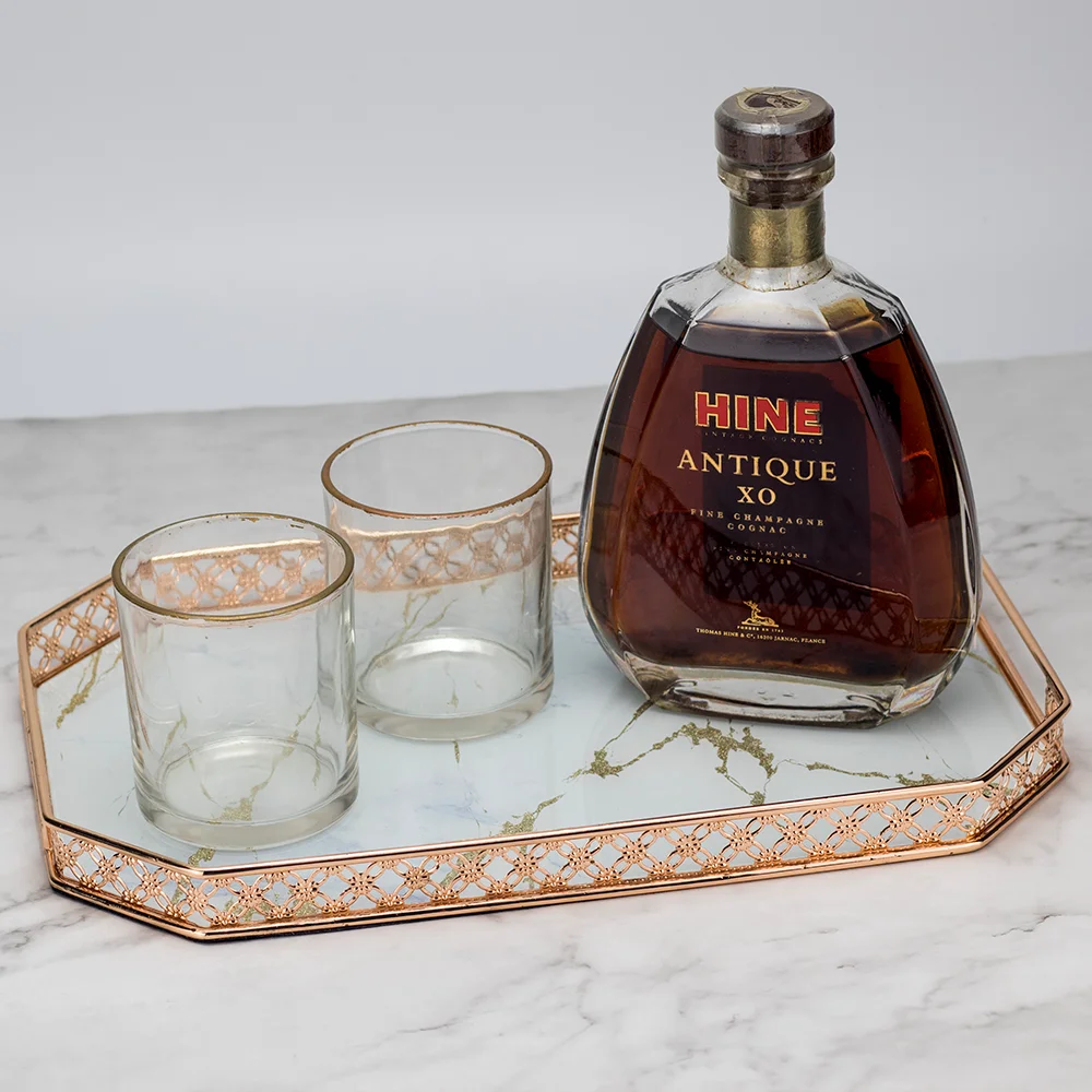 Гостиничные свечи для духов для домашнего использования, серебряное, золотое, зеркальное, десертное зеркало, декоративный стеклянный поднос для духов, туалетный столик, домашний декор